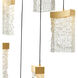 Lava LED 12 inch Brass Mini Pendant Ceiling Light