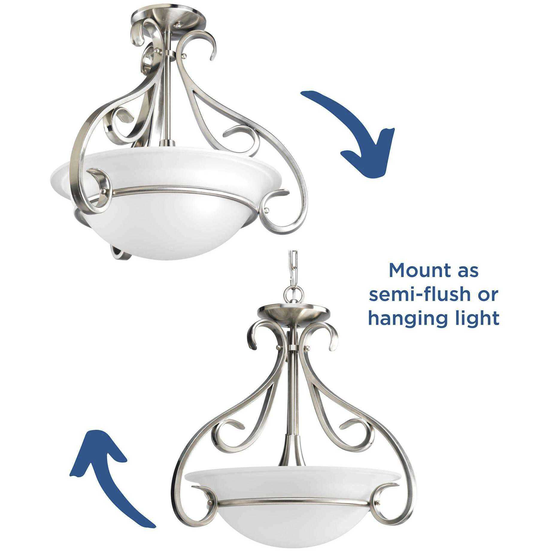 Slade 3 Light 18 inch Brushed Nickel Foyer Pendant Ceiling Light