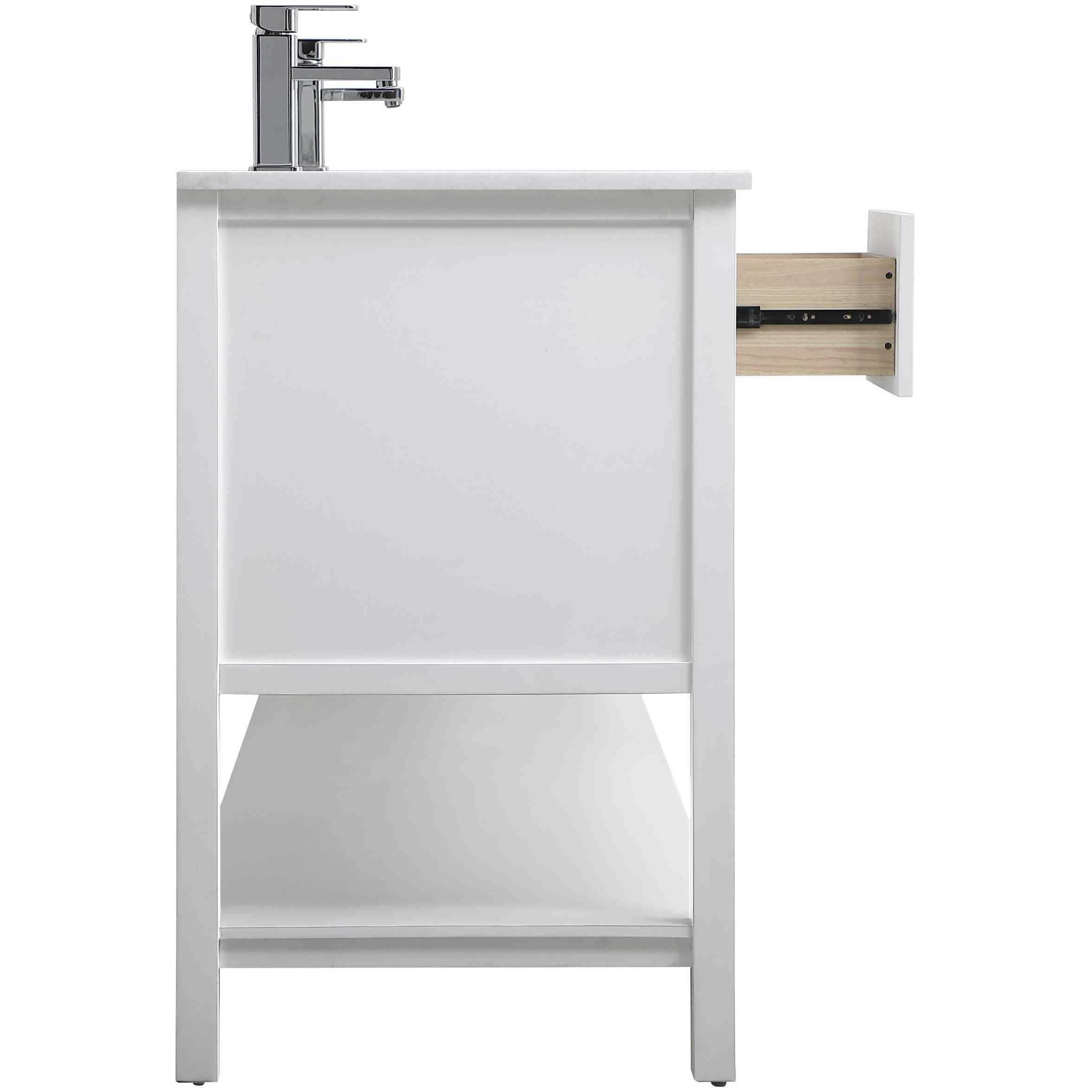 Heath 72 X 21.5 X 35 inch White Vanity Sink Set