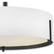 Halle 4 Light 19.5 inch Black Semi-flush Mount Ceiling Light