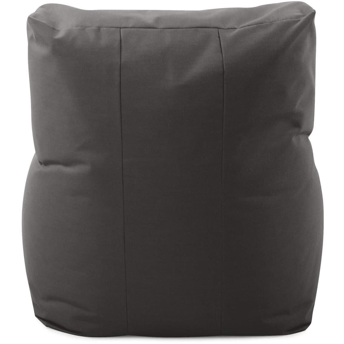 Seascape Charcoal Outdoor Pouf Chair Cover