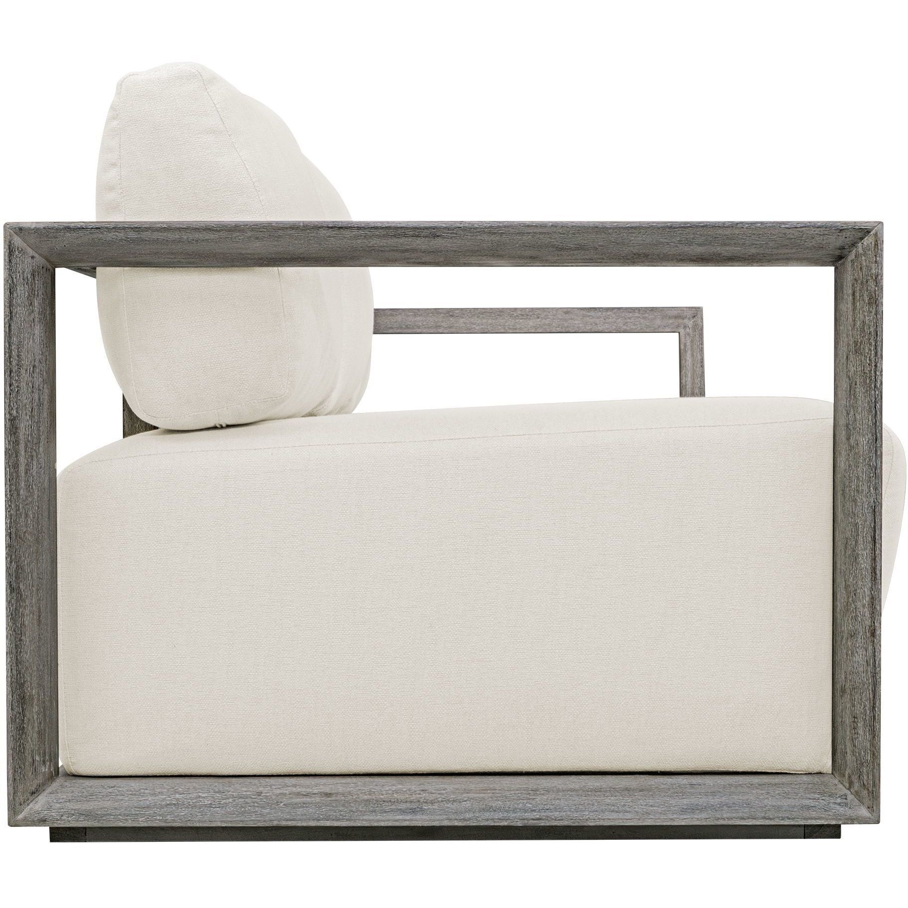 Remsen Weathered Gray and Oyster White Outdoor Sofa