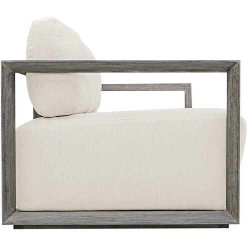 Remsen Weathered Gray and Oyster White Outdoor Sofa