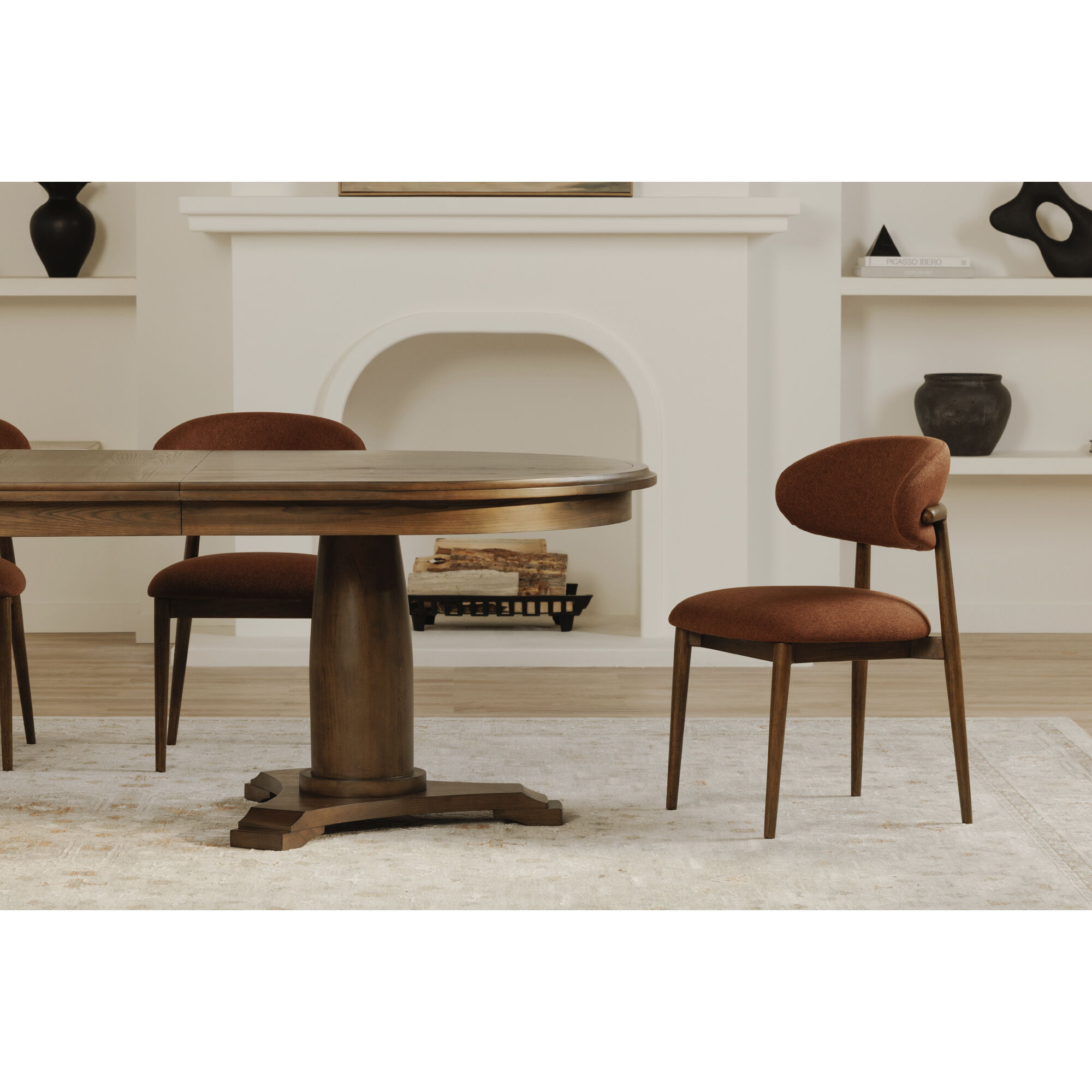 Jamie 76 X 46 inch Brown Extension Dining Table