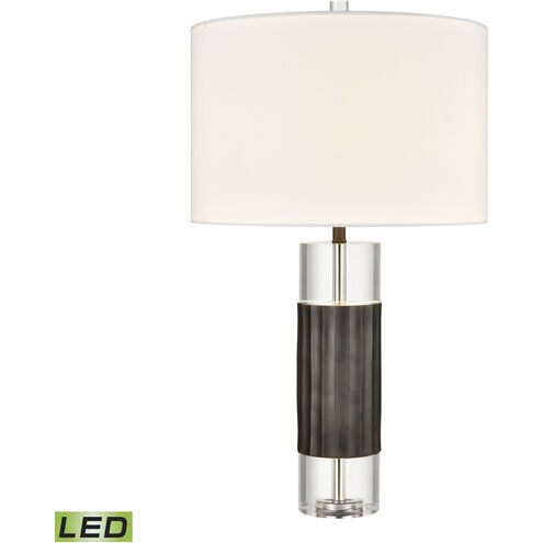 Journey 30 inch 9 watt Black with Clear Table Lamp Portable Light