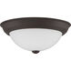 Erwin 2 Light 13 inch Old Bronze Flush Mount Ceiling Light