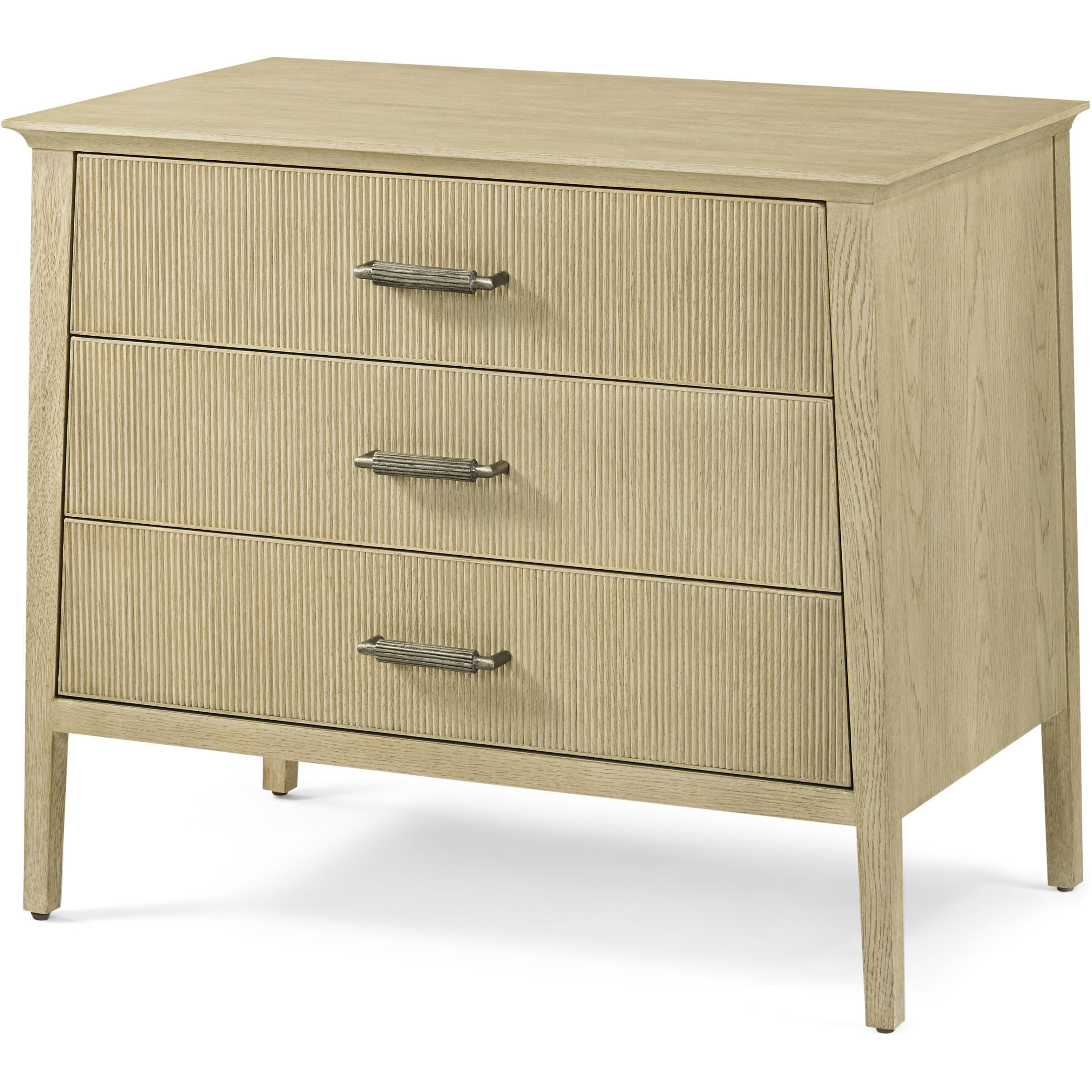 Balboa Coastal Grey Chest of Drawers, Wooden, 3-Drawer