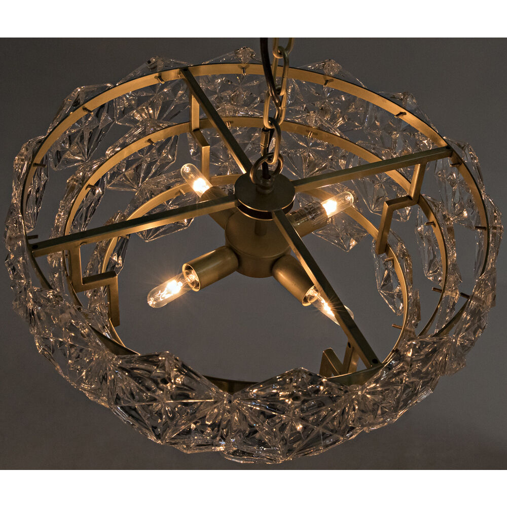 Neive 4 Light 18.5 inch Antique Brass Chandelier Ceiling Light, Small