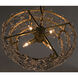 Neive 4 Light 18.5 inch Antique Brass Chandelier Ceiling Light, Small