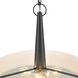 Leo 4 Light 22 inch Matte Black Pendant Ceiling Light