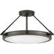 Collier 4 Light 22 inch Black Oxide Indoor Semi-Flush Mount Ceiling Light