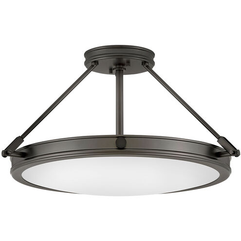 Collier 4 Light 22 inch Black Oxide Indoor Semi-Flush Mount Ceiling Light