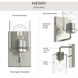 Merry 1 Light 5.75 inch Brushed Nickel Bath Vanity Wall Light