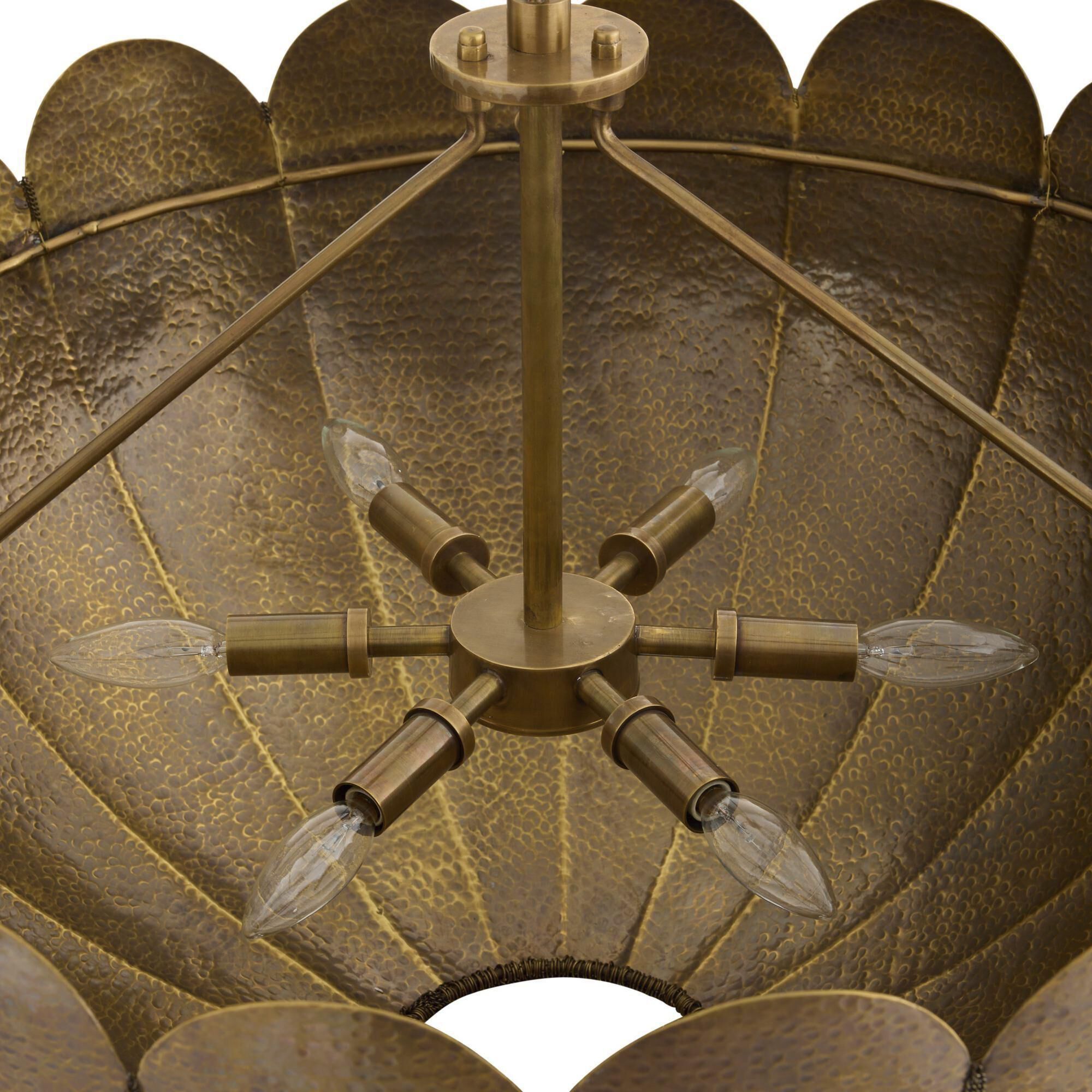 Inaya 3 Light 30 inch Antique Brass Chandelier Ceiling Light