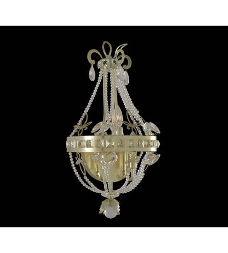 Orleans 3 Light 12 inch Champagne Silver Leaf Wall Bracket Wall Light