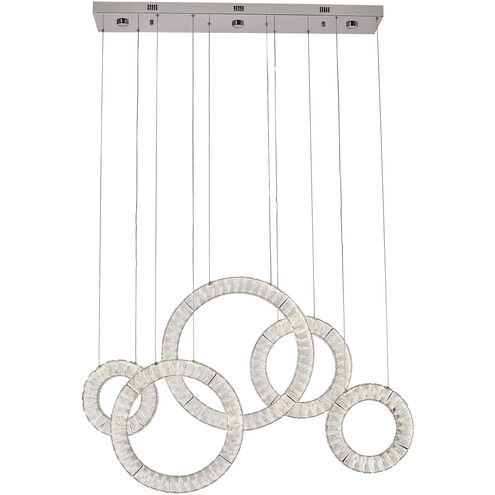 Canada LED 43 inch Chrome Chandelier Ceiling Light