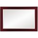 Avery 42 X 28 inch Burgundy Mirror