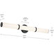 Rosh LED 32 inch Black Bath Bar Wall Light, Large