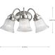 Economy Fluted Glass 3 Light 16.13 inch Brushed Nickel Bath Vanity Wall Light in Clear Prismatic