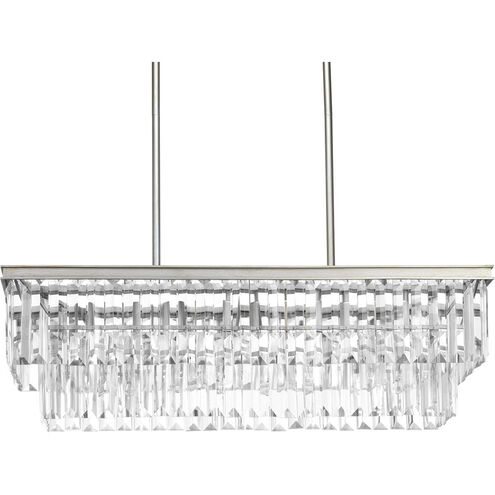 Palermo 4 Light 34 inch Silver Ridge Island Light Ceiling Light, Design Series