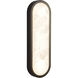 Alora Mood Evelyn 5.25 inch Matte Black and Alabaster Bath Vanity Light Wall Light