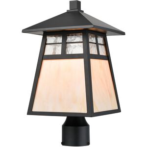 Cottage 1 Light 17 inch Matte Black Outdoor Post Mount