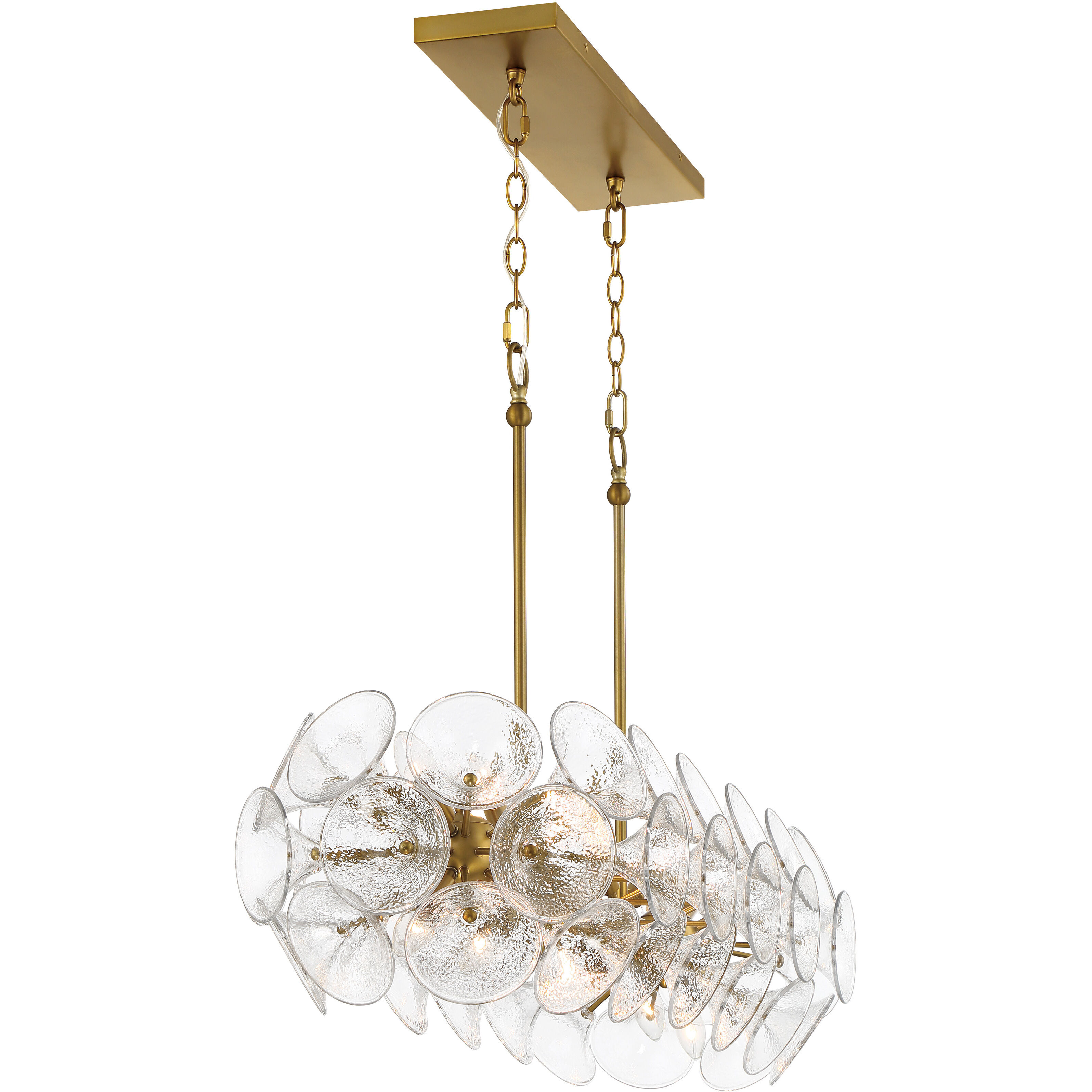 Winter 12 Light 39 inch Soft Brass Island Chandelier Ceiling Light