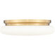 Soleil 1 Light 16 inch Modern Gold Flush Mount Ceiling Light
