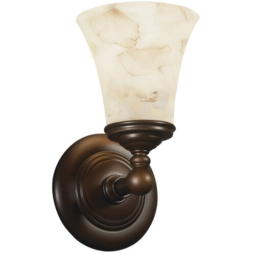 Alabaster Rocks LED 5.5 inch Polished Chrome Wall Sconce Wall Light in 700 Lm LED, Tradition