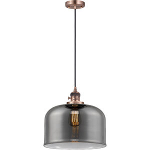 Franklin Restoration Bell LED 12 inch Antique Copper Mini Pendant Ceiling Light