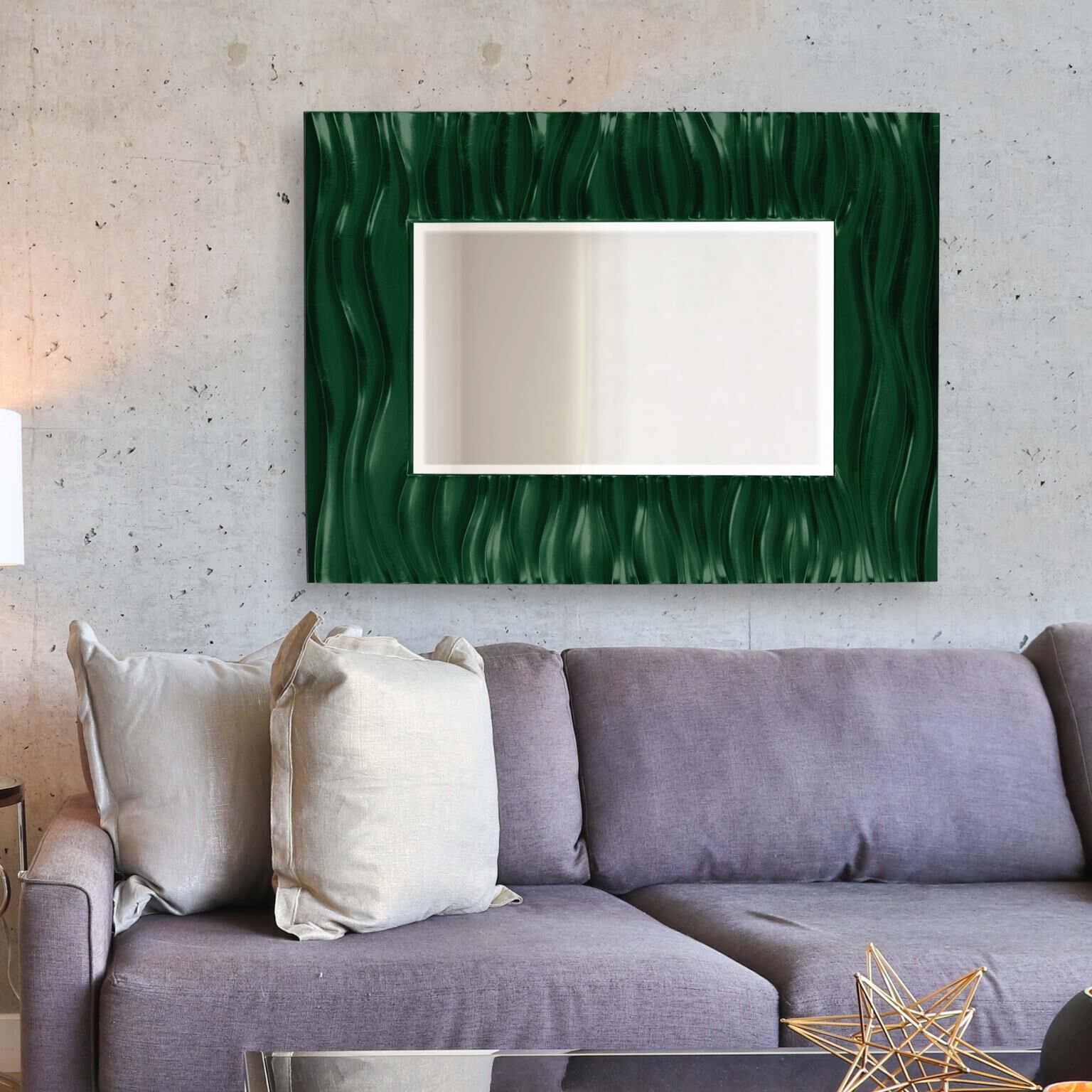 Zenith 39 X 31 inch Hunter Green Mirror