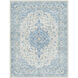 Hera 48 X 31 inch Light Grey Rug, Rectangle