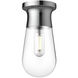 Alora Mood Marcel 1 Light 4.75 inch Chrome Semi Flush Mount Ceiling Light
