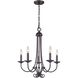 Montgomery 5 Light 20 inch Oil Rubbed Bronze Chandelier Ceiling Light