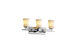 Veneto Luce LED 26 inch Brushed Nickel Bath Bar Wall Light in 2100 Lm LED, White Frosted (Veneto Luce), Square with Rippled Rim, Aero