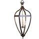 Hill Country 3 Light Matte Black and Old Gold Pendant Ceiling Light