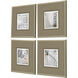 On the Road Gray and Black and Green and Neutral Framed Art