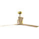 Atlas Nan XL 72 inch Brushed Brass with Light Maple Tone Blades Ceiling Fan