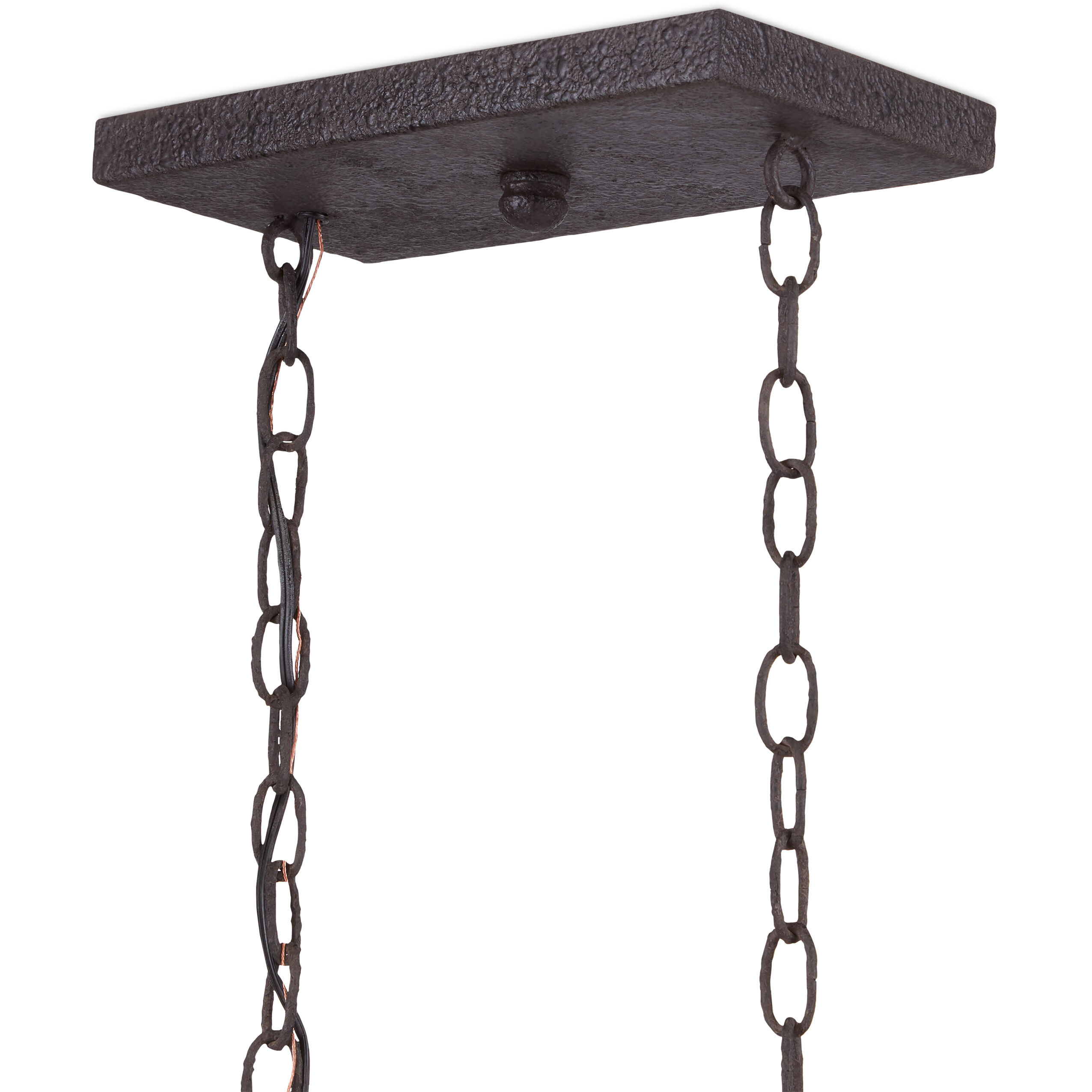 Denison 6 Light 40 inch Mole Black/Natural Rattan Lantern Pendant Ceiling Light