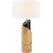 Kincaid 29.5 inch 150 watt Natural Burl with Matte Black Table Lamp Portable Light