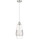 Ballston Windham LED 7 inch Brushed Satin Nickel Mini Pendant Ceiling Light in Clear Glass