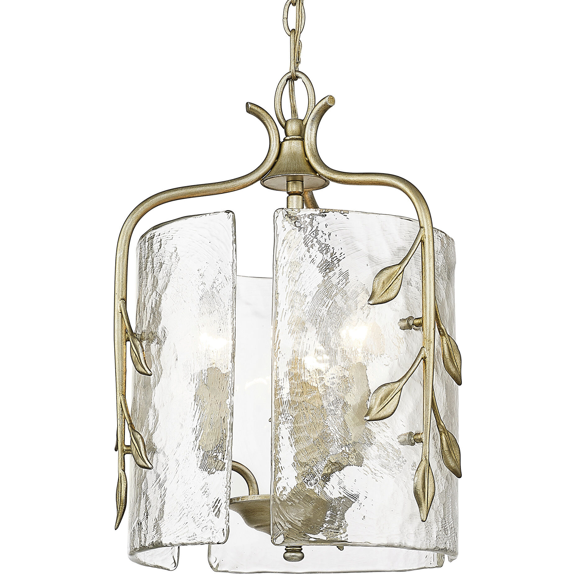 Calla Pendant Ceiling Light in White Gold