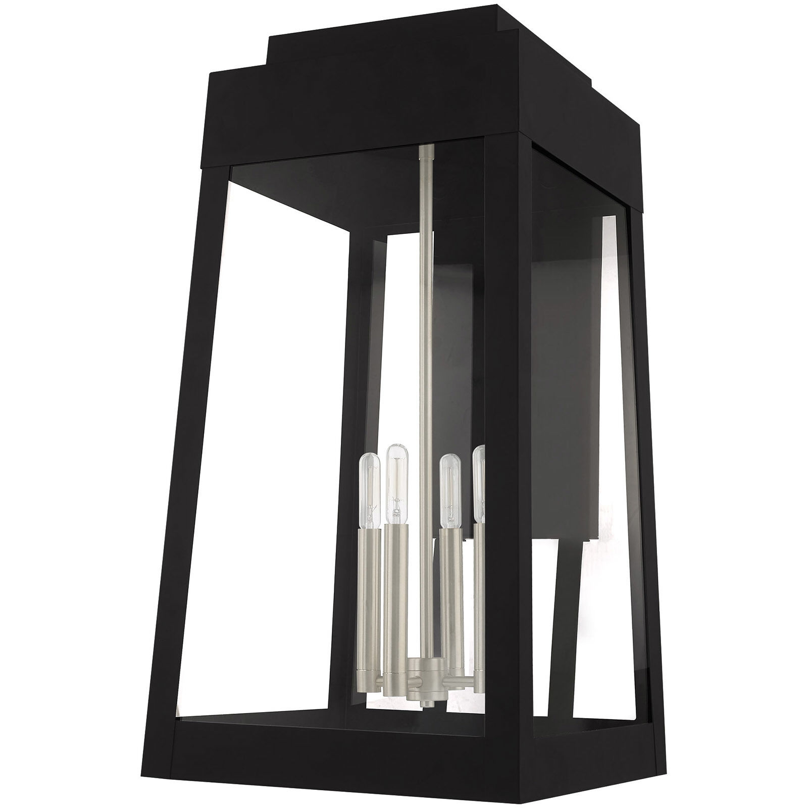 Oslo 4 Light 26 inch Black Outdoor Wall Lantern