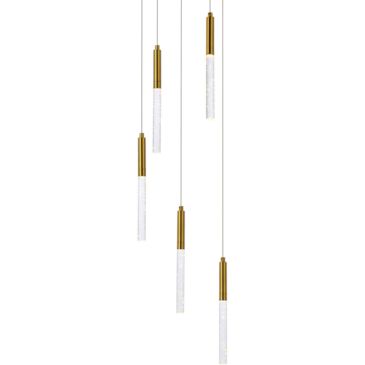 Ruelle 5 Light 16 inch Gold Pendant Ceiling Light