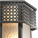 Minerva 2 Light 10.04 inch Bronze Highlight and Frosted Glass Wall Lamp Wall Light