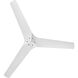 Chisel 52 inch Matte White Fan