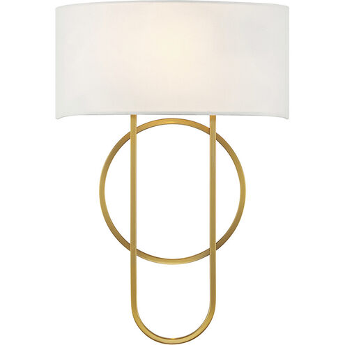 Tempe 2 Light 12 inch Warm Brass Sconce Wall Light
