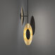 Trixie LED 12 inch Bronze and Gold Leaf Mini-Pendant Ceiling Light