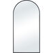 Waren 40 X 20 inch Matte Black Wall Mirror