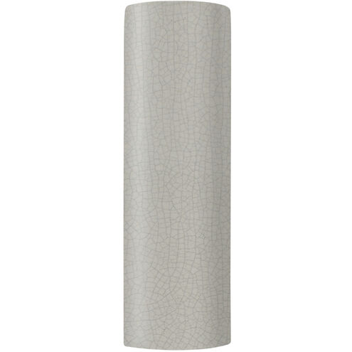 Ambiance Tube LED 17 inch White Crackle Outdoor Wall Sconce